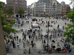 fietsparkeren op de Dam  